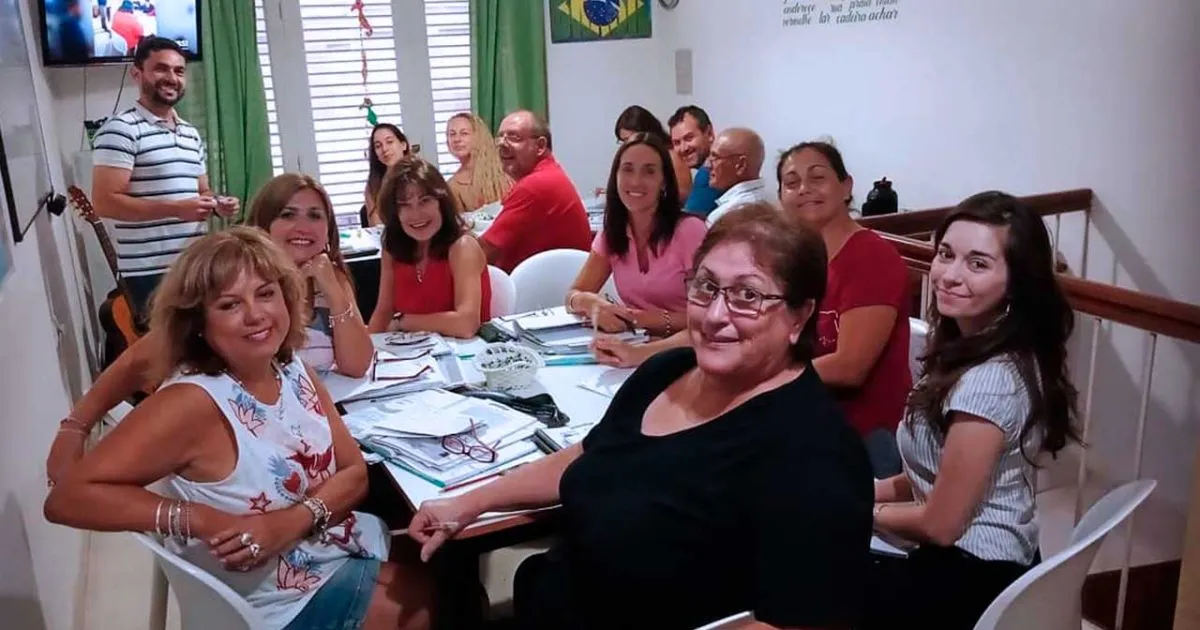 Clases de portugués en la Academia Vinícius de Moraes, Santa Fe